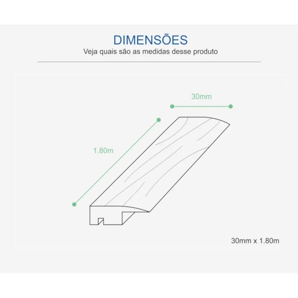 Perfil Piso-Parede Tecno Eucatex(10x30x1800mm) - cor 06 -Madeirado Rosa - corresponde ao piso - barra com 1,80 ml